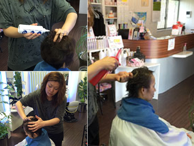 ヘッドスパとクレンジンと電子トリートメント